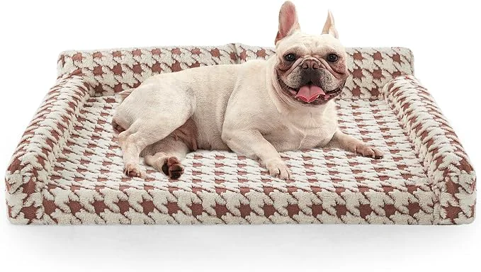 Smooth FURTIME Orthopedic Dog Bed Medium Size Dog Medium Washable Memory Foam Pet Green