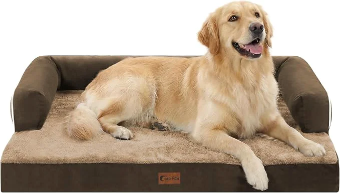 User-Friendly Orthopedic Dog Beds for Large Sized Dogs Waterproof Egg Crate Foam Large Dog High-Quality
