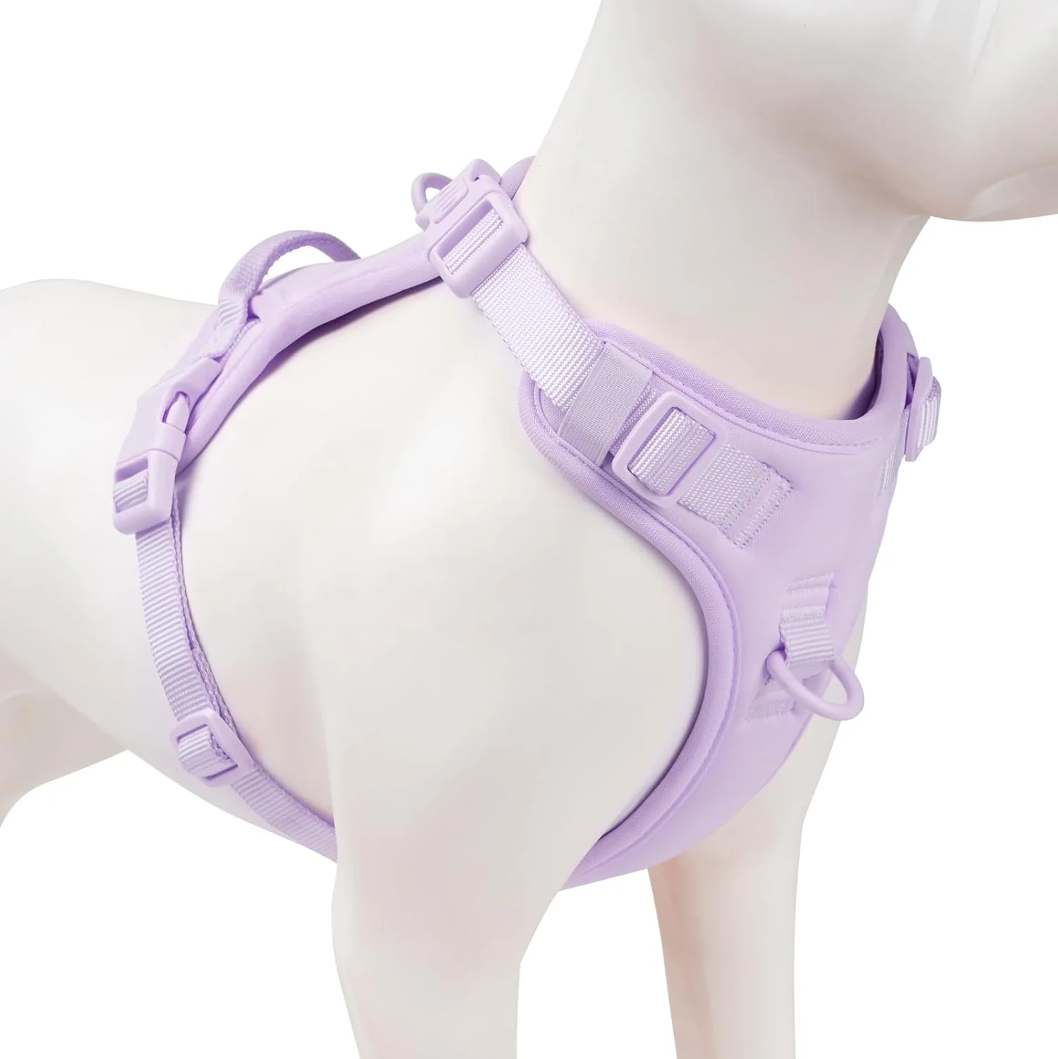 Advanced No Pull Dog Harness Puppy Vest with Front Clip for Small Medium Large Sized Dog Light Purple XL Easy-to-Use