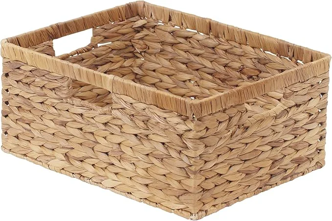 Reusable StorageWorks Extra Large Wicker Baskets for Organizing Water Hyacinth Storage Basket with Built-in Handles 1 PackAbout ThisOverview Pure