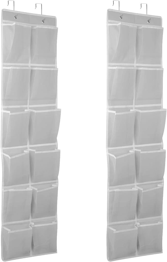 Fine 2PK Over the Door 12 Pocket Hanging Shoe OrganizerAbout ThisOverview Superior