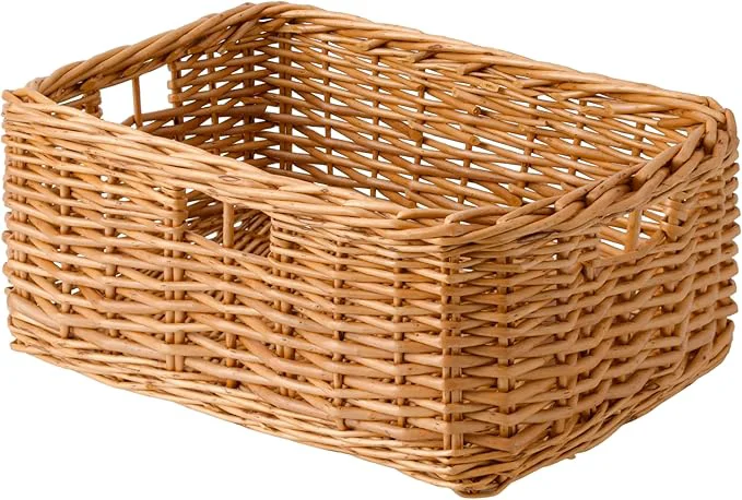 Advanced StorageWorks Pantry Baskets Willow Storage Baskets for Organizing Shelves Pantry Organizers and Storage Brown 15 L x 11 W x 6 ¾ HAbout ThisOverview Eco-Friendly