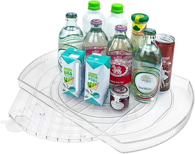 Refined 360° Rotating Lazy Susan Turntable - Multifunctional Rectangular Organizer 16.5 x 11.1 for Refrigerator Cabinet Pantry and Kitchen Countertop 1 Pack About ThisOverview First-Class