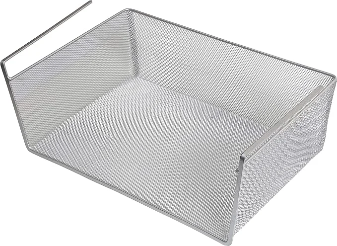 Sophisticated YBM Home Under Shelf Basket - Mesh Stainless Steel Storage Under Cabinet Hanging Basket Rack Maximize Space in Cabinets Pantry Room Bathroom Laundry Room and More 1131About ThisOverview World-Class