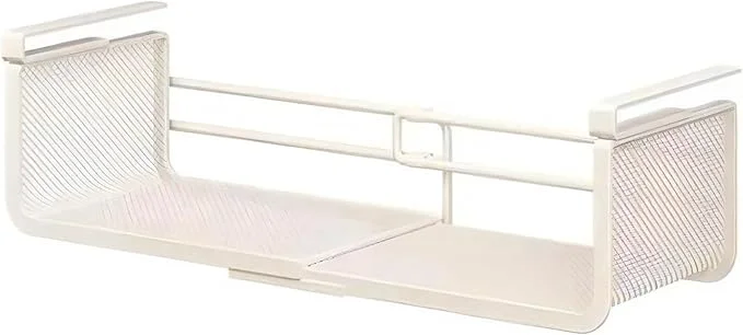 Expertly Made Expandable Hanging Storage Racks for Kitchen Cabinet ，Pantry Cupboard Under Shelf Basket Organizer White About ThisOverview Eco-Friendly