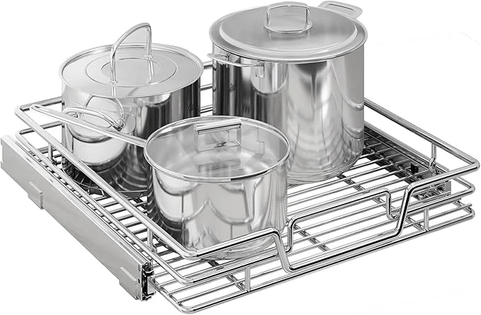 Classic Kitchen Cabinet Pull Out Shelf and Drawer Organizer Slide Out Pantry Storaqe Basket in Multiple Sizes 21 W x 21 D 1 Tier About ThisOverview Elite