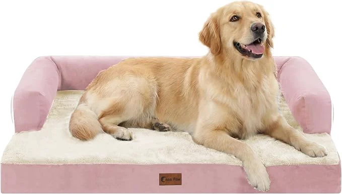 Top-Quality Orthopedic Dog Beds for Large Sized Dogs Waterproof Egg Crate Foam Large Dog Smart