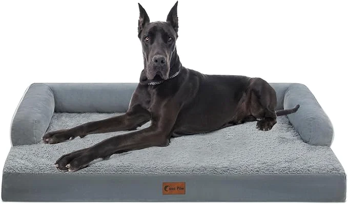 Trendy Orthopedic XXL Dog Beds Waterproof Egg Crate Foam Big Pet Bed Elite