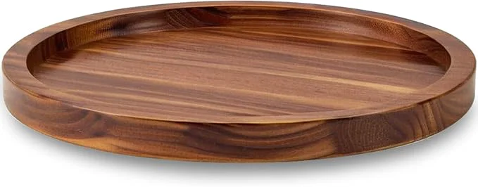 Eco-Friendly 18 Acacia Wood Lazy Susan Organizer Kitchen Turntable for Cabinet Pantry Table OrganizationAbout ThisOverview Sustainable