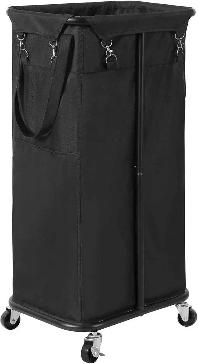Reliable WOWLIVE 100L Rolling Laundry Hamper with Wheels Large Laundry Basket Organizer Laundry Cart with Steel Frame and Removable Bag Foldable Tall Dirty Clothes Hamper Dorm Room Storage for Bedroom Black About ThisOverview Fast