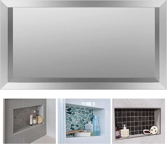 Environmentally Friendly Suteck Shower Niche 12 x24 Ready for Tile Stainless Steel Recessed Shelf Niches for Showers Single Niche for Bedroom Living Room Bathroom StorageAbout ThisOverview Stylish