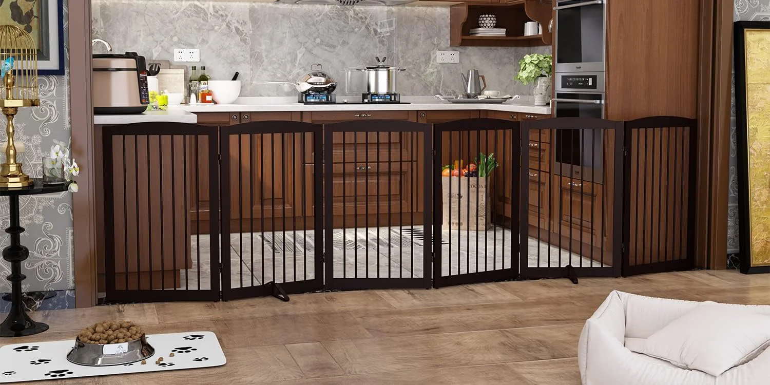 Sophisticated standing Pet Gate for Dogs. Chosen for quality not just packaging. Traditional