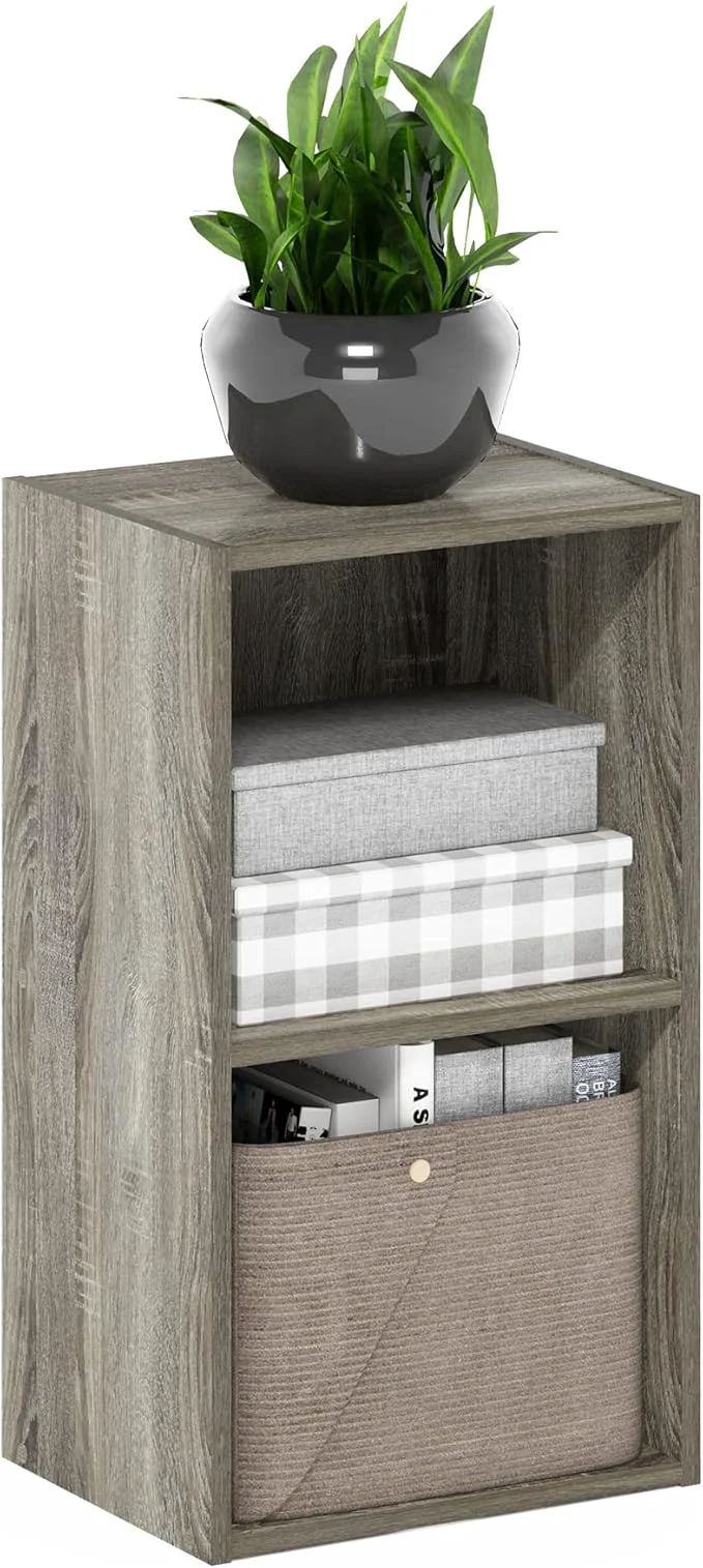 Unique Furinno PASIR Book Shelf 2-Tier Modern Bookshelf Open Shelves Bookcase 9 x 12 x 21 for Living Room Bedroom Home Office French OakAbout ThisOverview Reusable