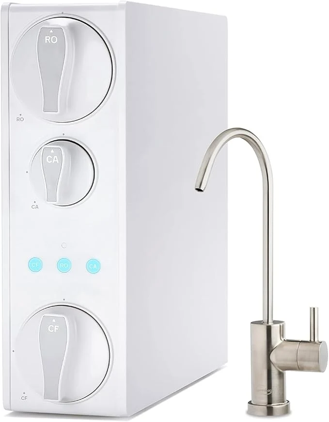 User-Friendly iSpring RO500AK-BN Reverse Osmosis Water Filter NSF 58 500 GPD Tankless Under Sink RO System Natural pH Alkaline Remineralization 2 1 Pure to Drain Ratio Brushed Nickel FaucetAbout ThisOverview Optimized