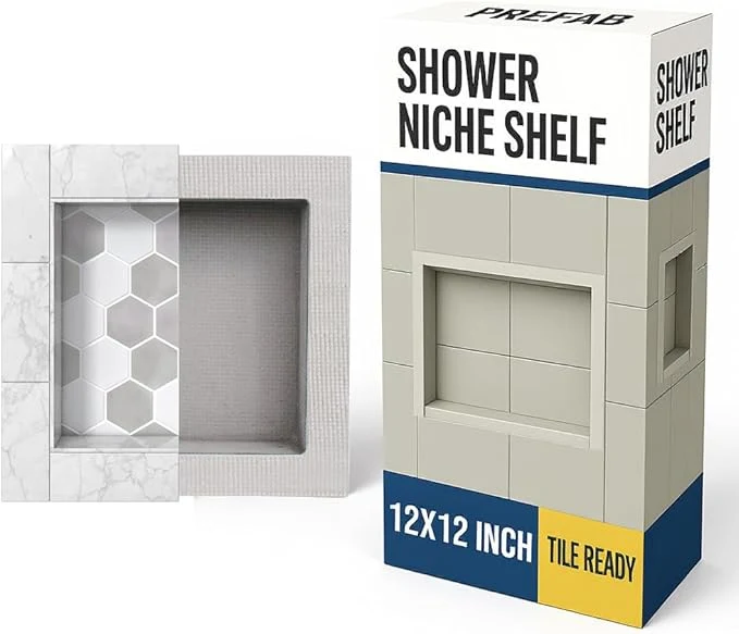 Environmentally Friendly Houseables Shower Niche Shower Niche Insert Tile Ready 12x12 Inch Recessed Bathroom Storage in Wall Shelf Cubby Inserts Recessed Shampoo Caddy Inset Shelves Built in Nook Soap Box PrefabAbout ThisOverview High-Performance