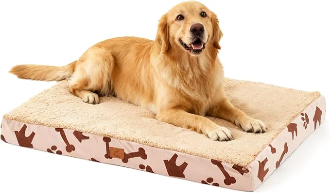 Solid Waterproof Orthopedic Dog Bed for Large Medium Sized Dogs 35x22 Inch High-Grade