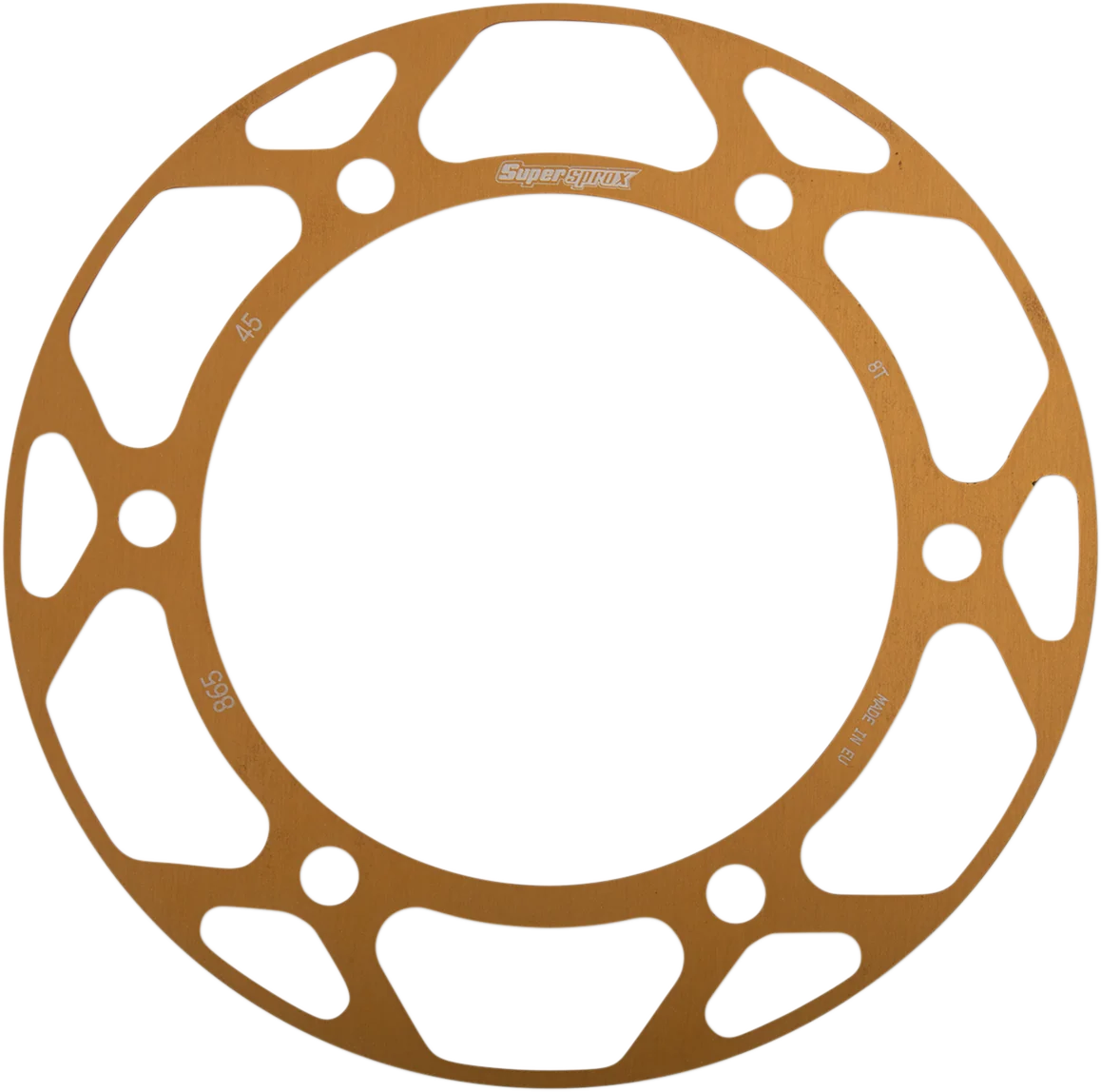 Fashionable SUPERSPROX Edge Rear Sprocket Insert - Gold - 45 Tooth RACD-865-45-GLD Crafted