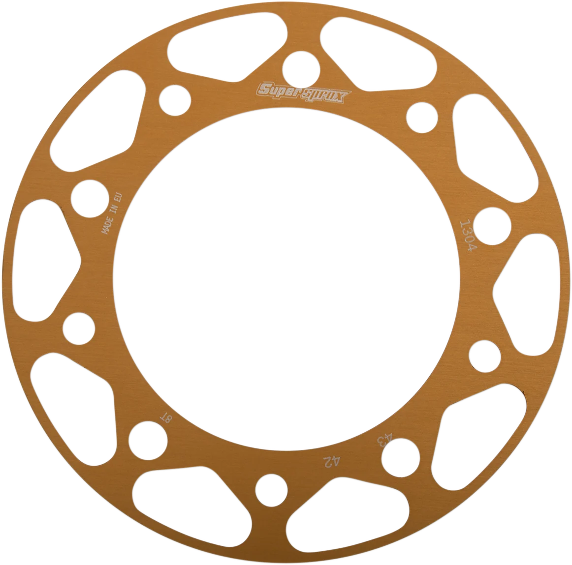 Safe SUPERSPROX Edge Rear Sprocket Insert - Gold - 42 Tooth RACD-1304-42-GLD Certified