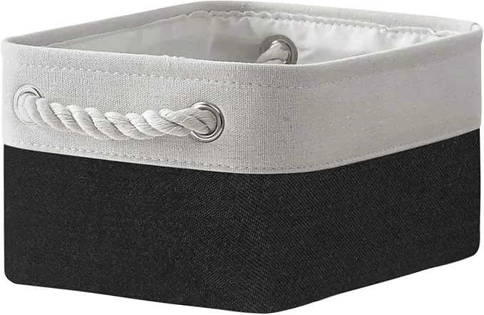 Certified TheWarmHome Storage Bins for Shelves - 12x8x5.2 inch 1 Pack Storage Baskets for Gifts Empty for Closet Organizing Dog Gift Cloth Toy Cubes Box White Black About ThisOverview Functional