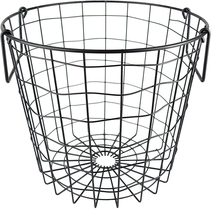 Top-Quality DII Metal Wire Mesh Stackable Utility Storage Bin Small Round 12x12x10 BlackAbout ThisOverview Superior
