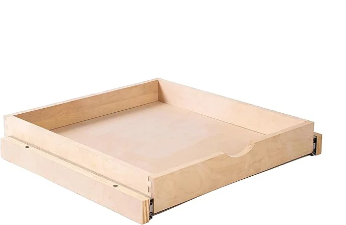 Reliable Couver Pull Out Drawers For Cabinets 22.5 W x 21.25 D X 4 H Soft Close Slide Out Wood Shelves Storage Organizer for Kitchen Finished Heavy-Duty Bottom AssemblyAbout ThisOverview Fine Crafted