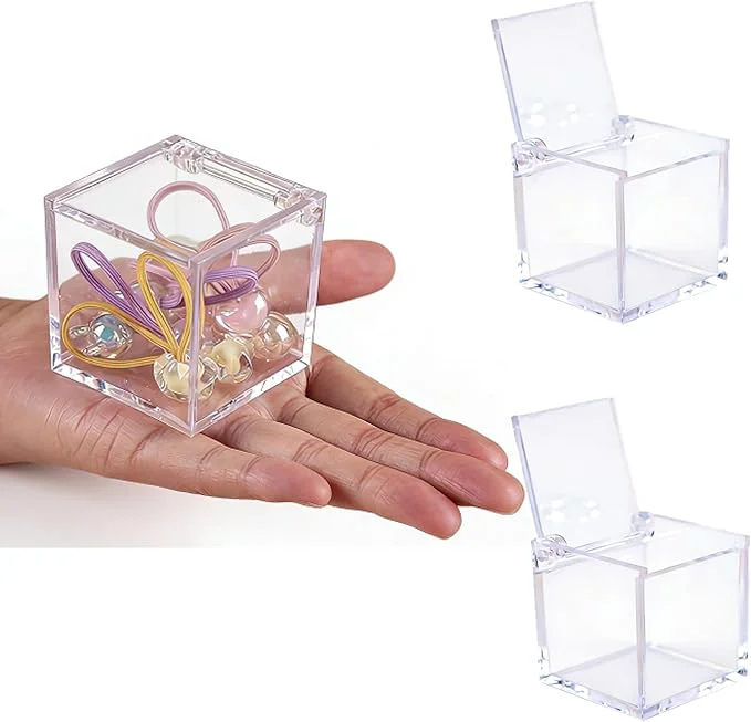 Efficient KissYou Small Acrylic Box Clear Boxes with Lid Acrylic Hinged Lid Box Coffee Pod Holder Candy Contanier Transparent Lucite Square CubeAbout ThisOverview Powerful