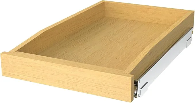 Clean Wooden Pull out Cabinet Organizer 23 W x 21 D x 3.35 H Heavy Duty Slide Out Drawers Pull-Out Home Organizers for Kitchen CabinetsAbout ThisOverview Green