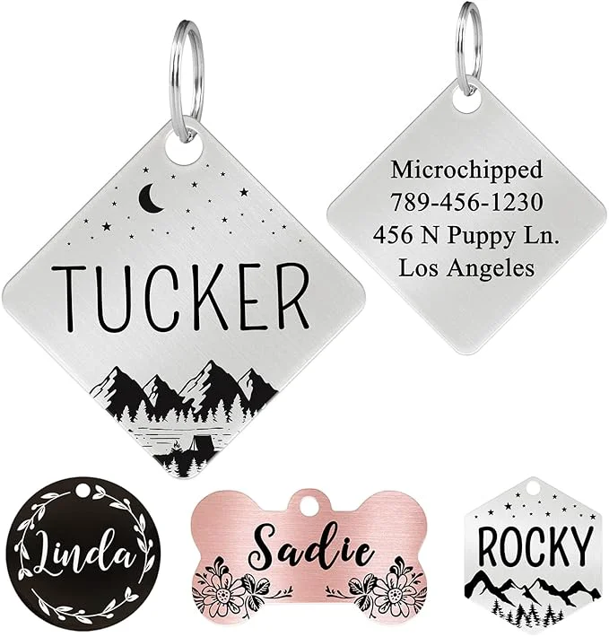 Responsible Ultra Joys Stainless Steel Custom Dog Cat Tags Secure