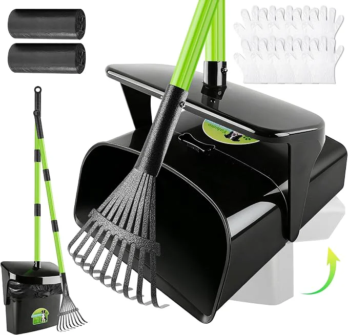 World-Class Pooper Scooper Swivel Bin Rake Original Design