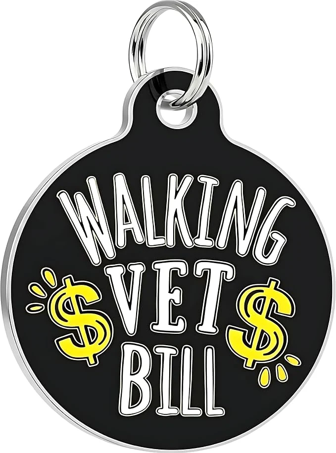 Natural Bad Tags Personalized Dog and Cat ID Tags in 25 Designs and 2 Sizes World-Class