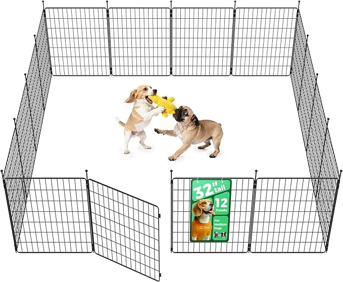 Efficient FXW MiniPaws Unleashed Dog Playpen Expandable Portable Design Natural