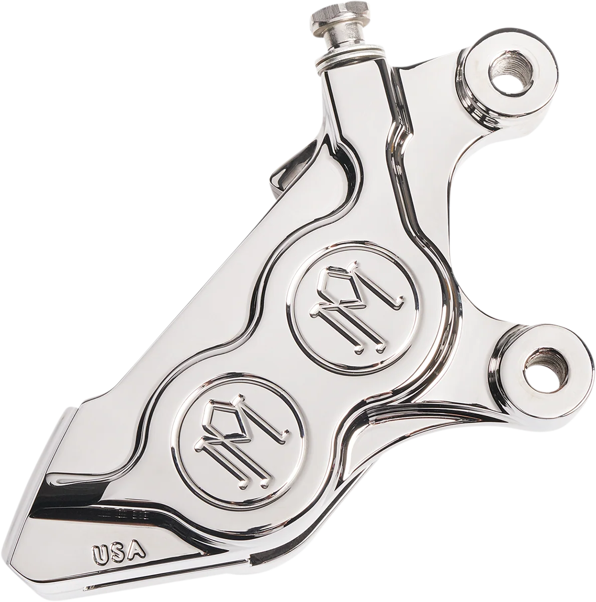 Original Design PERFORMANCE MACHINE PM 4-Piston Caliper - Chrome - Right Front 0052-2424-CH Elite