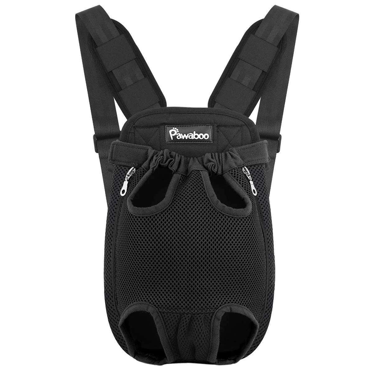 Relaxed Pawaboo Pet Carrier Backpack – Legs-Out Front Back Travel Carrier for Small Medium Pets Traditional