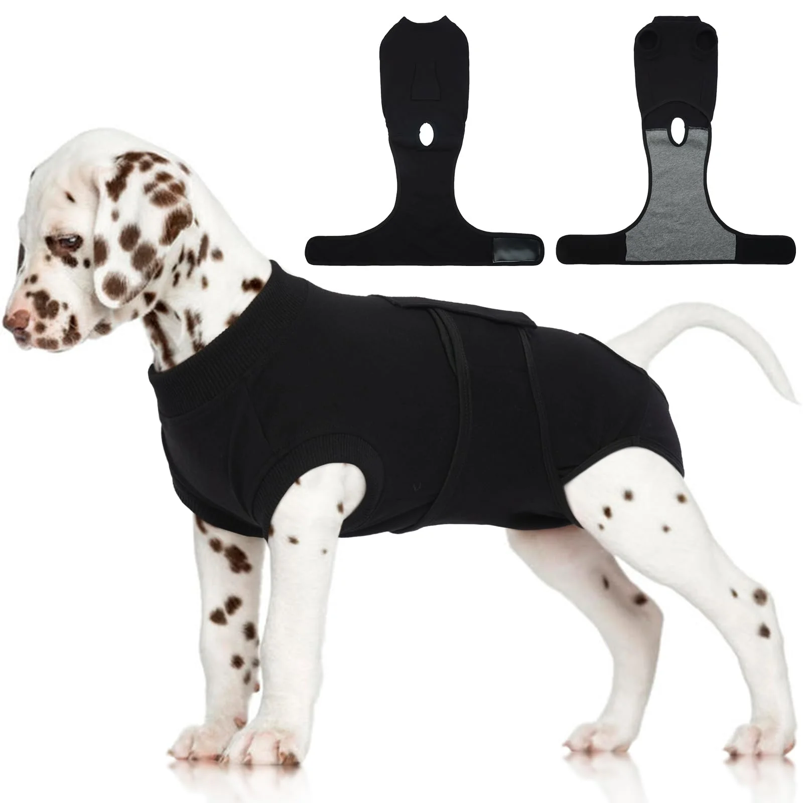 Innovative FUAMEY Dog Recovery Suit – Post-Op Care Neuter Spay Protection Black Healthy