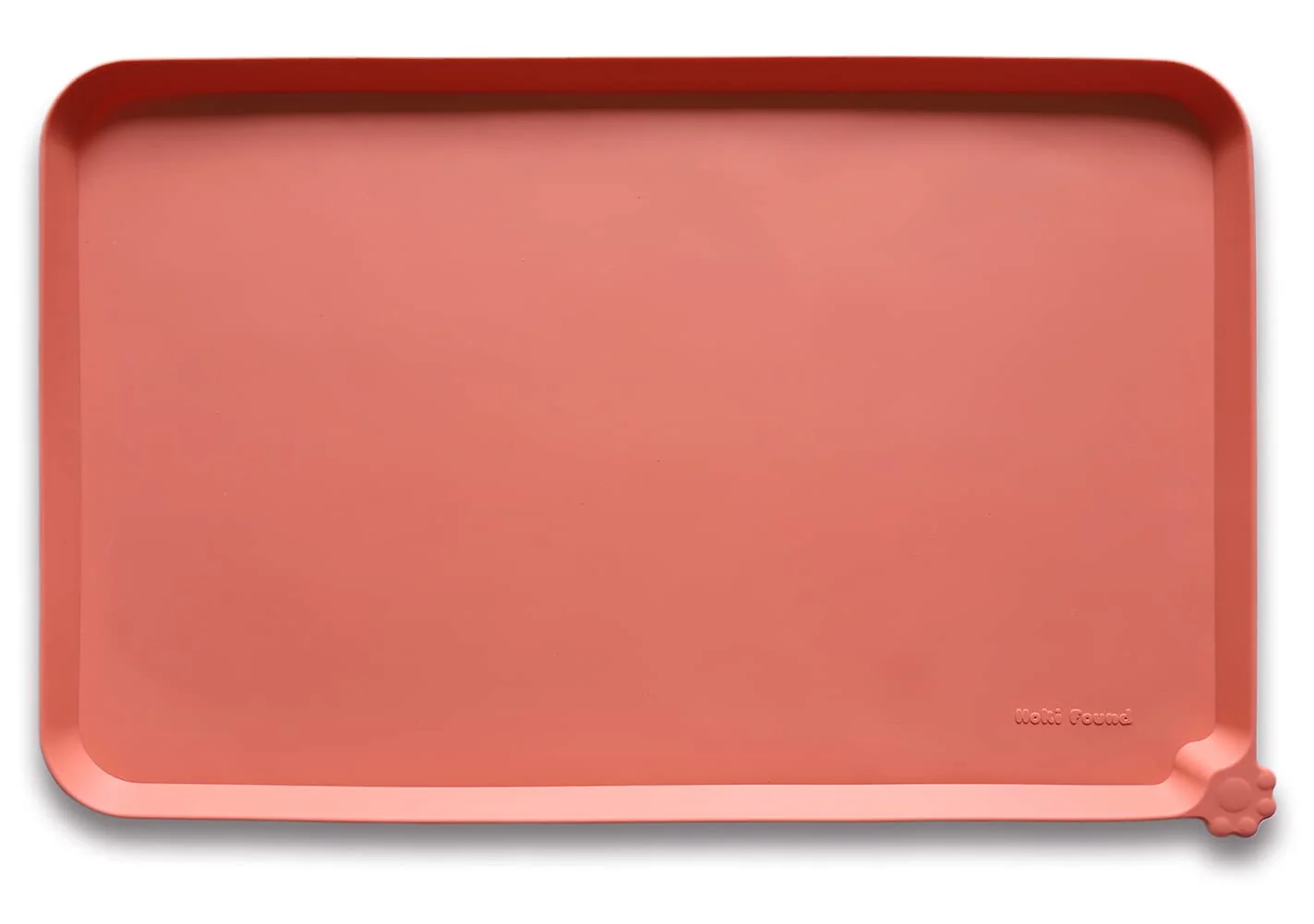 Trendy Hoki Found L Silicone Non-Slip Pet Feeding Tray – Burnt Coral Powerful