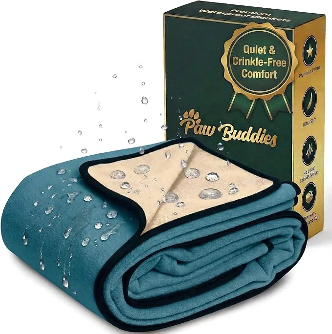 Flexible Paw Buddies Waterproof Blanket – 80 x90 Washable Sofa Throw Dependable