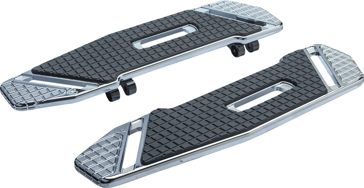 Advanced ARLEN NESS SpeedLiner Floorboards - Driver - Chrome 410-022 Solid
