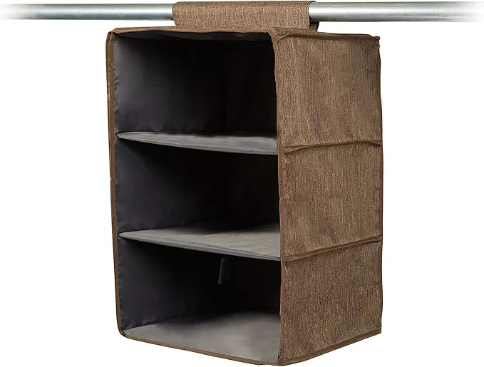 Contemporary Covermates Keepsakes Hanging Closet Organizer - Heavy Duty Material Sturdy Interior Shelves - Closet Storage Brown HeatherAbout ThisOverview Specialty