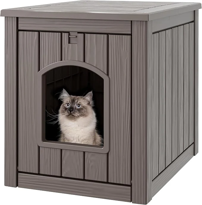 Fine Crafted Cat Litter Box Enclosure Hidden Litter Box Refined