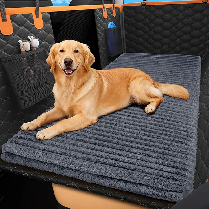 Top-Quality FURTIME Backseat Pet Bed Mat Non-Slip Dog Bed Easy-to-Use