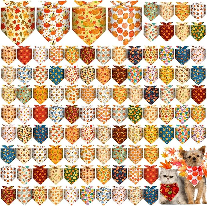 Selected Amylove 120 Pcs St. Patrick's Day Dog Bandanas Bulk Holiday Triangle Dog Pack Reusable