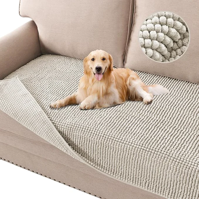 Effective H.VERSAILTEX Plush Chenille Dog Bed Cover Thick Soft Sofa Cover Trendy