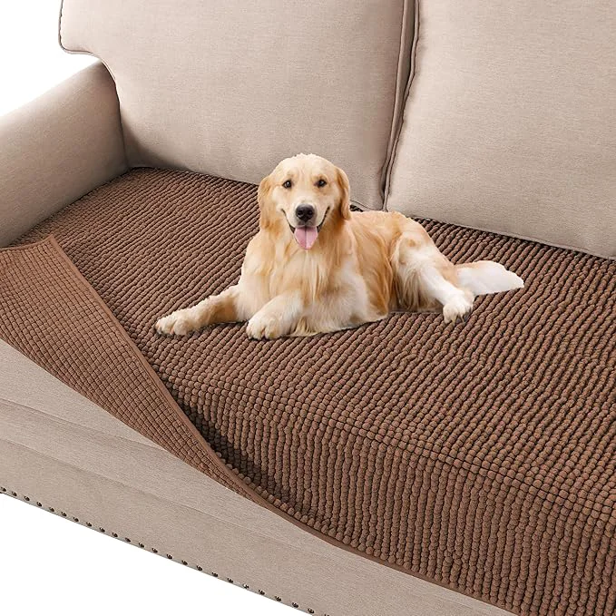 Top-Quality H.VERSAILTEX Plush Chenille Dog Bed Cover Thick Soft Loveseat Cover Elite