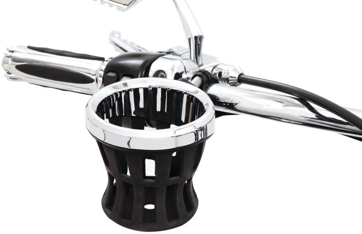 Fast CIRO Drink Holder - Gen 2 - Chrome - Chrome 1-1 8 1-1 4 Handlebar Mount 55414 Environmentally Friendly