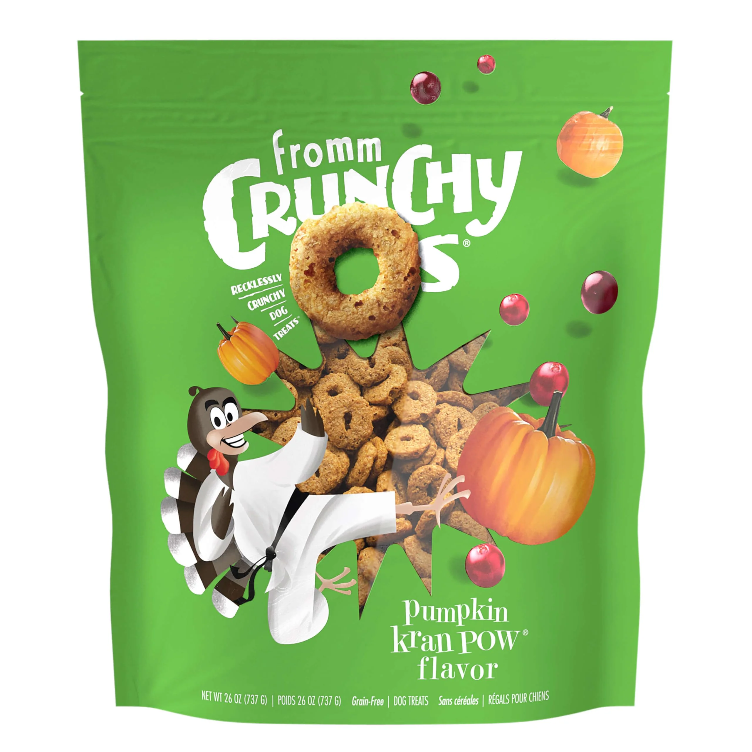 Solid Fromm Crunchy Os Pumpkin Kran Pow Dog Treats – Premium Turkey Recipe 26 oz Elite