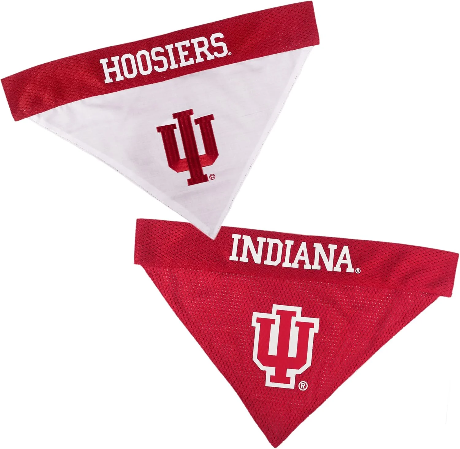 Artisan Pets First Collegiate Pet Accessories Reversible Bandana Indiana Hoosiers Size XX-Large Smooth