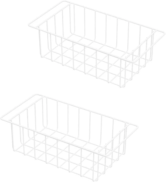 Fashionable 16.5 Inch Chest zer Organizer Storage Baskets Bins Metal Wire Settle zer chaos and reduce food waste effectively Durable Fully Use Space Improve Air Circulate 2 PackAbout ThisOverview Lightweight