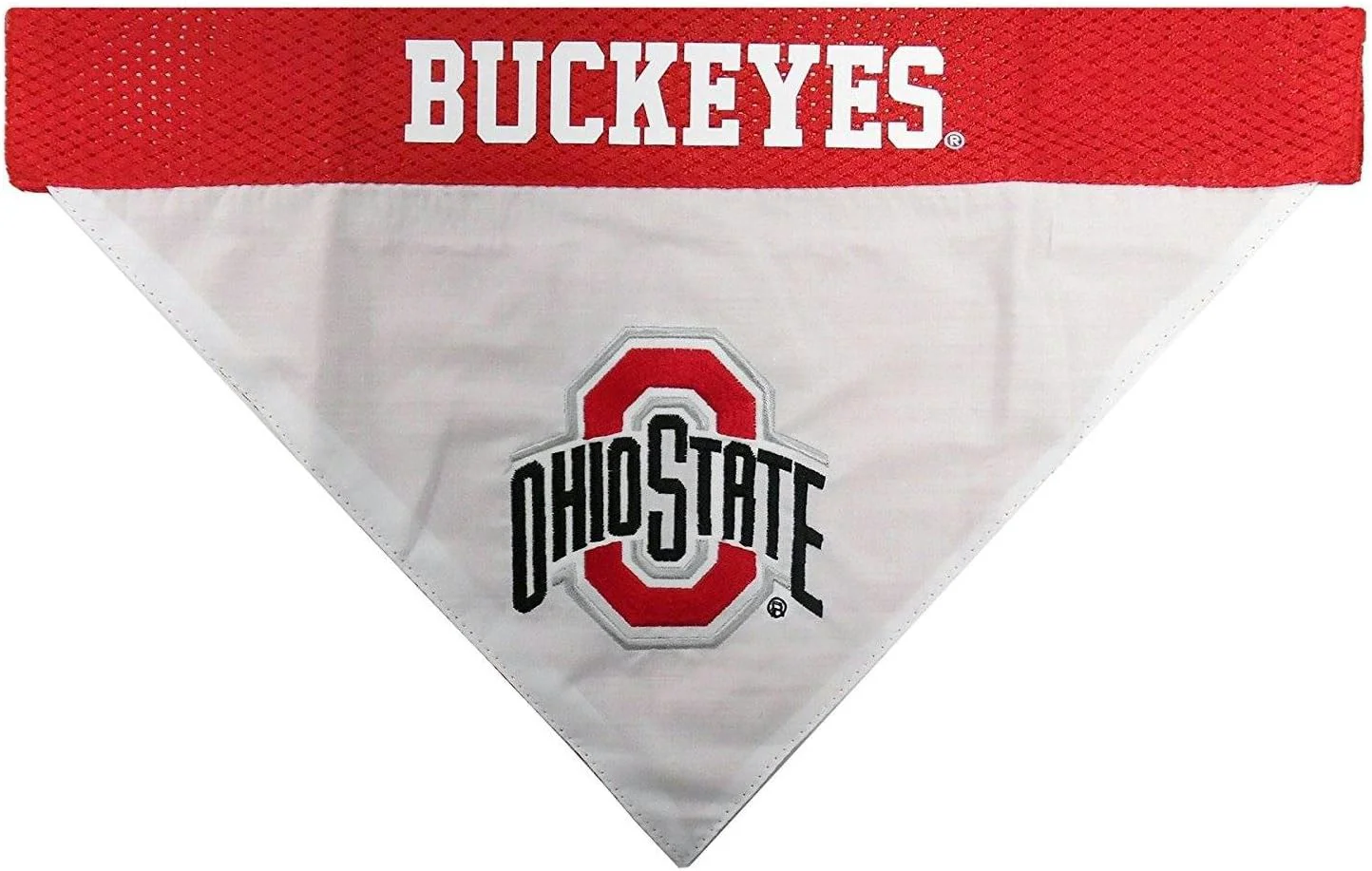 World-Class Pets First Collegiate Pet Accessories Reversible Bandana Ohio State Buckeyes Small Medium Red White Excellent