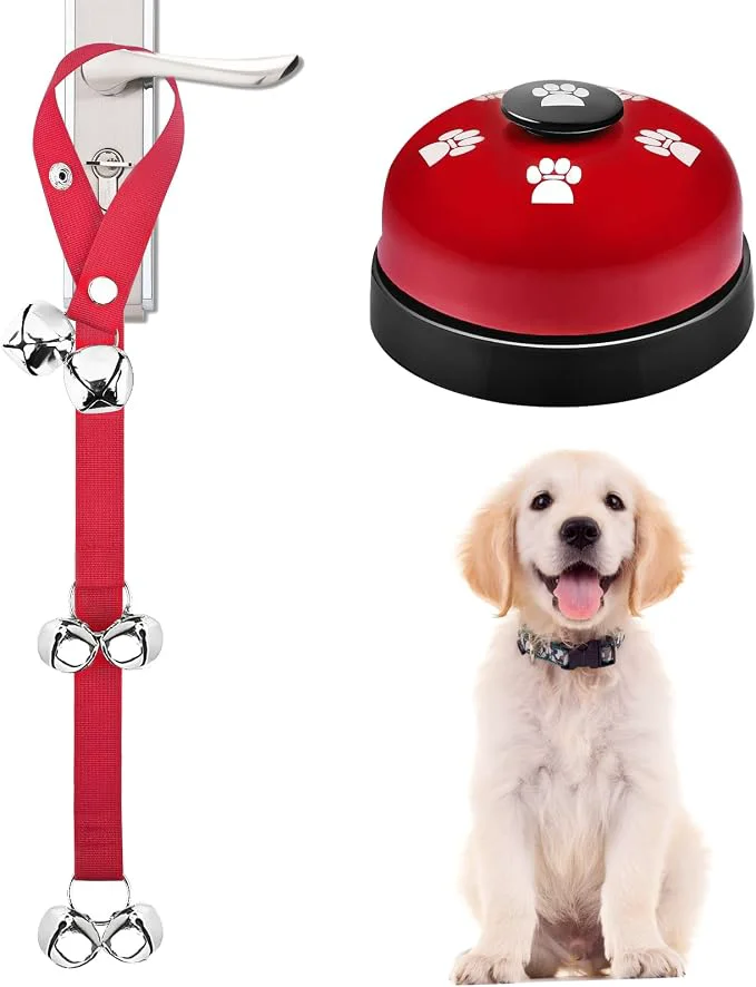 Authentic 2 Pack Dog Doorbells Pet Training Bells Original