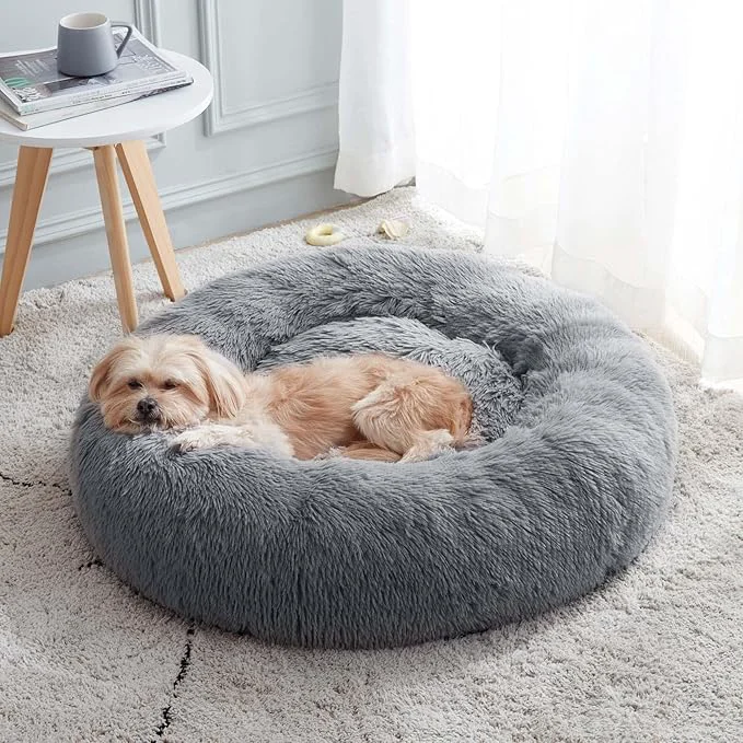 Solid WESTERN HOME WH Calming Dog Cat Donut Cuddler Anti-Anxiety Warming Cozy Soft Versatile